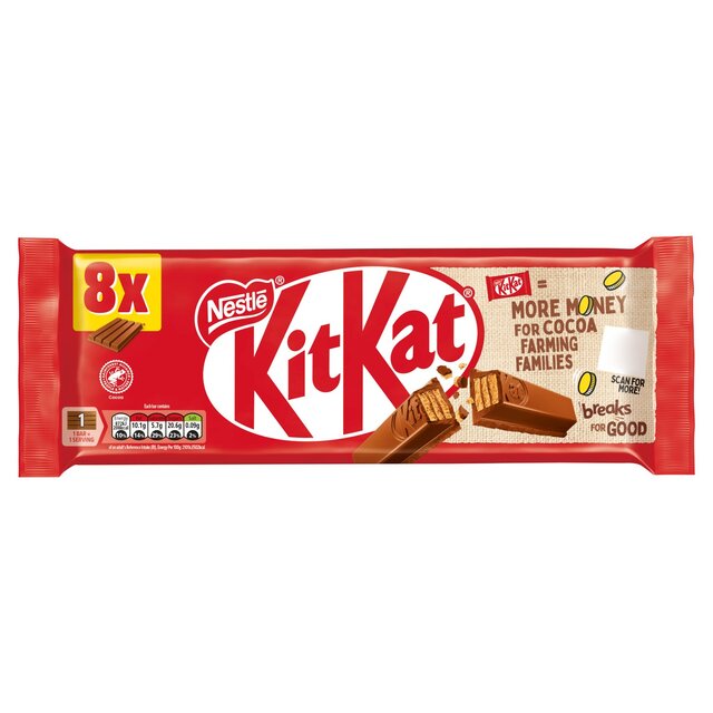 KitKat 4 Finger Milk Chocolate Bar 8 per pack