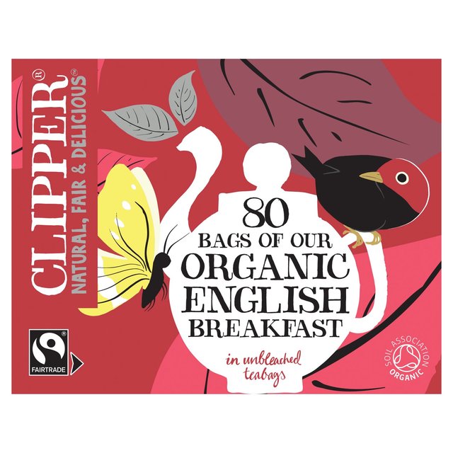 Clipper Organic Fairtrade English Breakfast Tea Bags 80 per pack