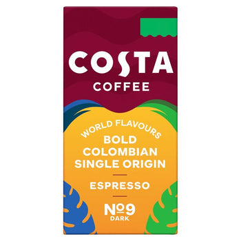 Costa Coffee Nespresso Compatible Columbian Roast Espresso 10 por paquete