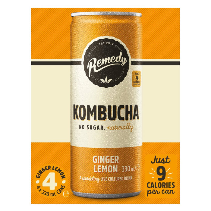 Remède Kombucha Ginger Lemon Multipack 4 x 330ml