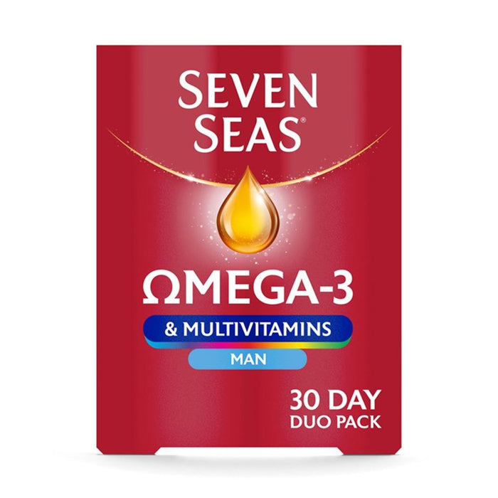Seven Seas Omega-3 y Multivitamins Man 60 por paquete