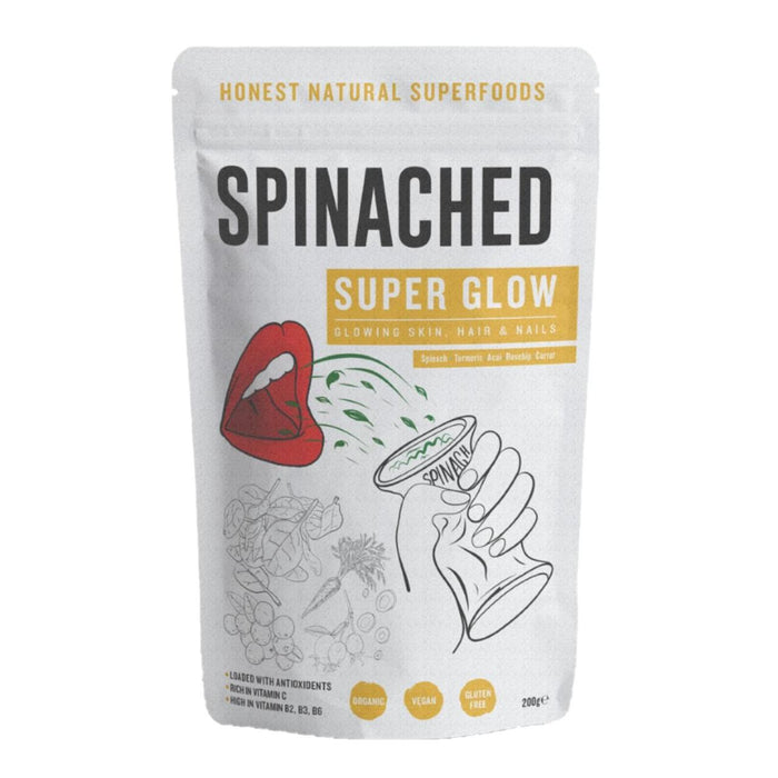 Spinached Organic Super Glow Vitamin C Collagène et Supplément antioxydant 200g