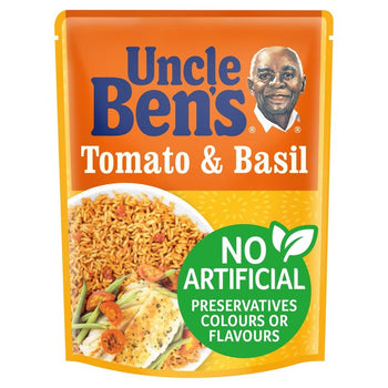 Oncle bens tomate et basil micro-ondes riz 250g