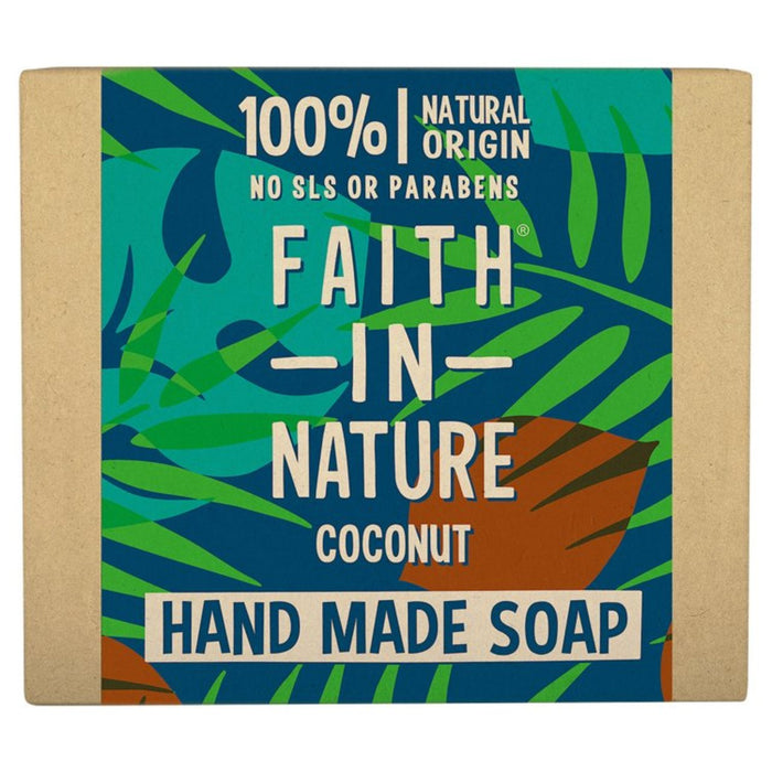 Fe en la naturaleza Coco de jabón de jabón hecha a mano pura 100G
