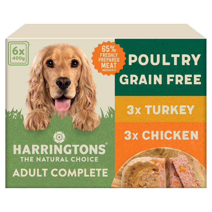 Harringtons Mixed Poultry Wet Dog Food 6 x 400g