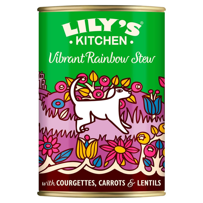 Lilys Küche Erwachsener lebendiger Regenbogen Eintopf nasse Hundefutter 400 g