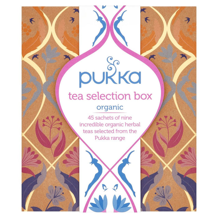 Caja de selección de té de Pukka 45 por paquete