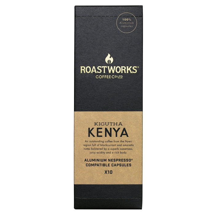 ROSTWORKS Kenya Nespresso Capsules compatibles 10 par paquet