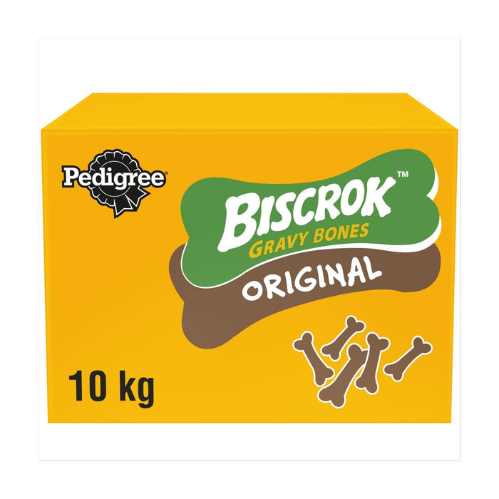 Pedigree Biscrok Bones de salsa para el perro Adulto Biscuit Treats Original 10 kg