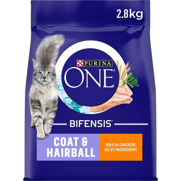 Purina One Adulto Cat de gato seco pollo y granos integrales 2.8 kg