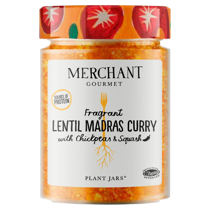 Comerciante gourmet lenteja madras curry 330g