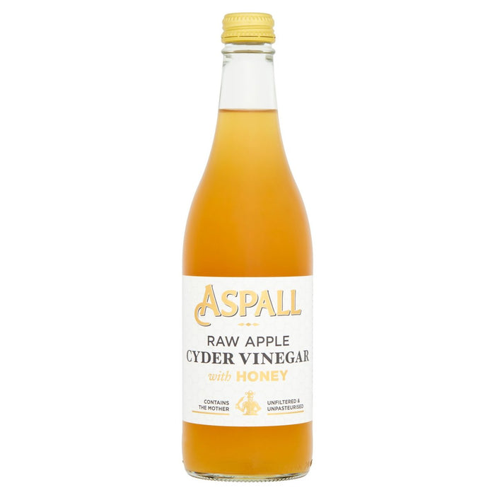 Vinagre de cyder de manzana cruda de Aspall con miel 500 ml